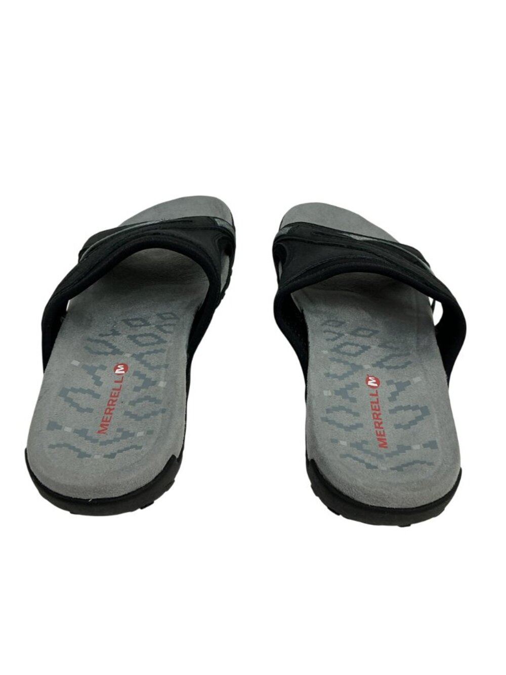 Merrell Terran Slide Nubuck Sandals Womens 8 Black Select Grip Sole - Picture 6 of 12